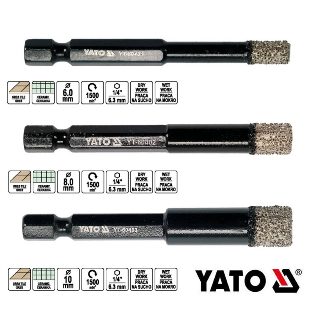 ΔΙΑΜΑΝΤΟΚΟΡΩΝΑ ΕΞΑΓΩΝΗ ΔΡΑΠΑΝΟΥ - 8.0MM-ΔΙΑΜΕΤΡΟΣ