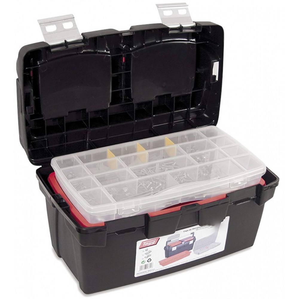 TAYG ΕΡΓΑΛΕΙΟΘΗΚΗ 600Ε 4 ΚΟΥΜΠΩΜΑΤΩΝ ΜΕ ΤΑΜΠΑΚΙΕΡΑ  ΕΤΑΖΕΡΑ ΚΑΙ ΛΑΒΗ ΑΛΟΥΜΙΝΙΟΥ