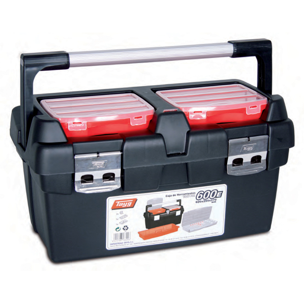 TAYG ΕΡΓΑΛΕΙΟΘΗΚΗ 500Ε 4 ΚΟΥΜΠΩΜΑΤΩΝ ΜΕ ΤΑΜΠΑΚΙΕΡΑ  ΕΤΑΖΕΡΑ ΚΑΙ ΛΑΒΗ ΑΛΟΥΜΙΝΙΟΥ