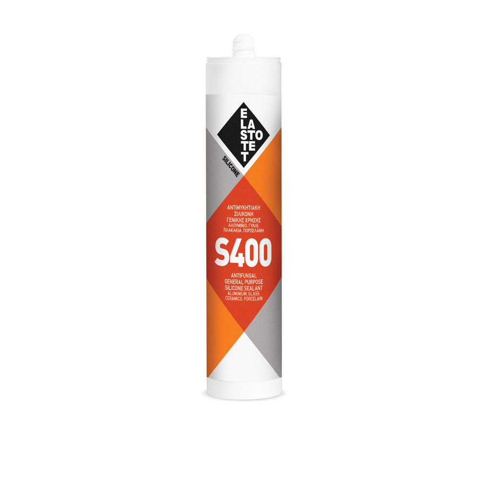 ELASTOTET S400 ΣΙΛΙΚΟΝΗ ΓΕΝΙΚΗΣ ΧΡΗΣΗΣ 280ml - ΓΚΡΙ-ΧΡΩΜΑ