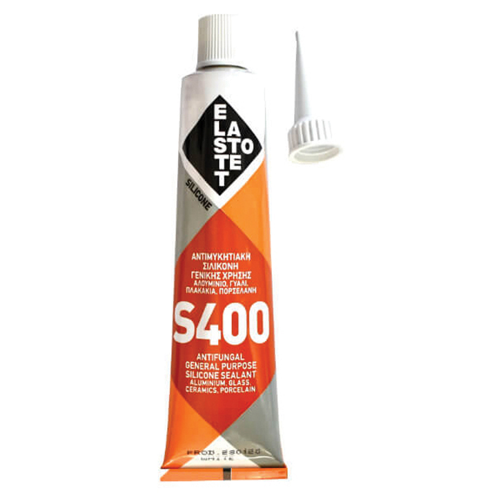 ELASTOTET S400 ΣΙΛΙΚΟΝΗ ΓΕΝΙΚΗΣ ΧΡΗΣΗΣ 80ml - ΔΙΑΦΑΝΟ-ΧΡΩΜΑ