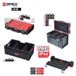 QBRICK ONE SET 4TMX ΕΡΓΑΛΕΙΟΦΟΡΟΣ ΤΡΟΧΗΛΑΤΟΣ