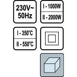 ΠΙΣΤΟΛΙ ΘΕΡΜΟΥ ΑΕΡΑ 2000W STHOR 79320