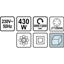 ΠΕΡΙΣΤΡΟΦΙΚΟ ΤΡΙΒΕΙΟ 430W 125ΜΜ STHOR 79309