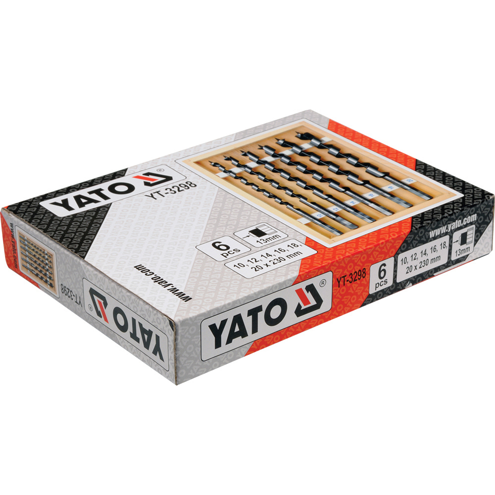 ΤΡΥΠΑΝΙΑ ΟΦΙΟΕΙΔΗ ΣΕΤ 6 ΤΕΜ 10-20mm-230ΜΜ YT-3298