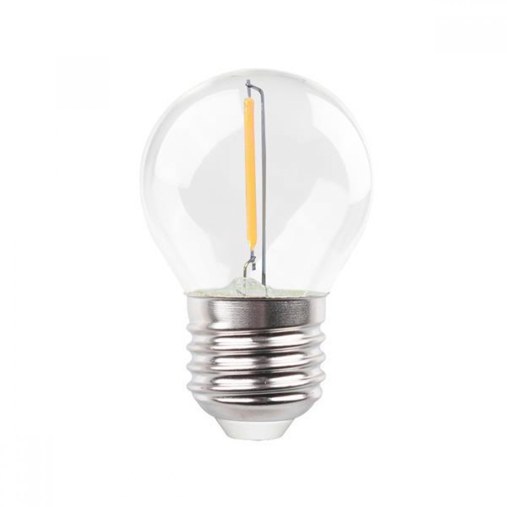 ΛΑΜΠΑ LED ΣΦΑΙΡΙΚΗ FILAMENT 1W E27 3000K 220-240V EUROLAMP