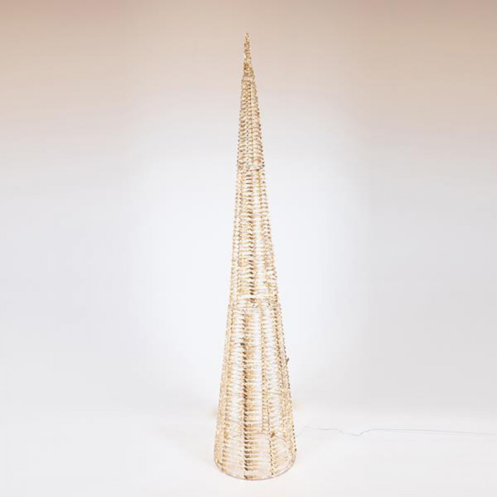 ΚΩΝΟΣ ΦΩΤΙΖΟΜΕΝΟΣ ΧΡΥΣΟΣ 210cm, 2400 LED, 31V ΜΕΤΑΣΧΗΜΑΤΙΣΤΗ, TIMER, ΑΣΗΜΙ ΧΑΛΚΙΝΟ ΚΑΛΩΔΙΟ, ΘΕΡΜΟ ΛΕΥΚΟ LED, ΠΡΟΕΚΤΑΣΗ ΠΑΡΟΧΗΣ 5m, IP44