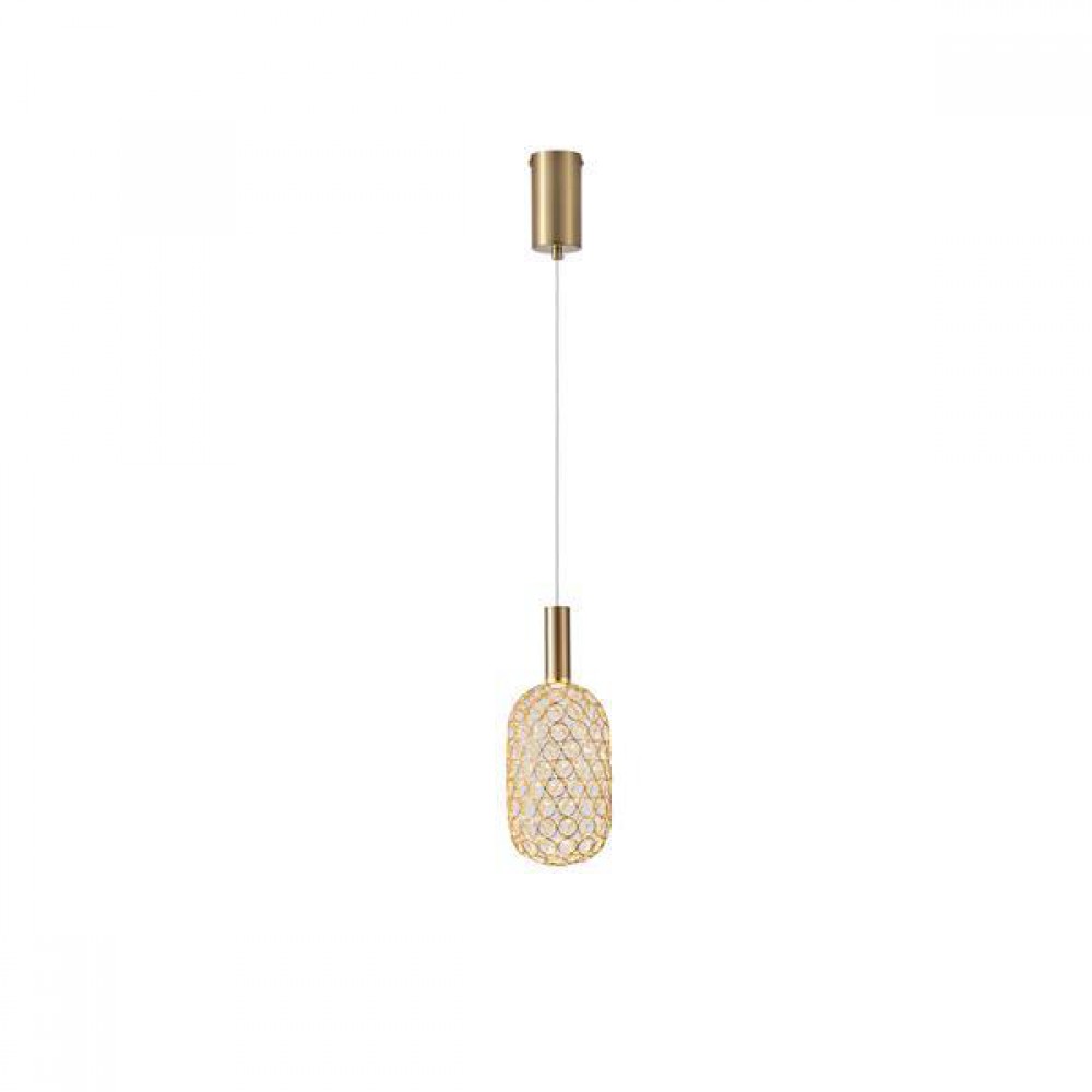 ΦΩΤΙΣΤΙΚΟ ΜΟΝΟΦΩΤΟ ΜΕΤΑΛΛO LED 6,3W 3000K 648lm Φ200X1580mm ΧΡΥΣΟ ARTE ILLUMINA PERFORATO