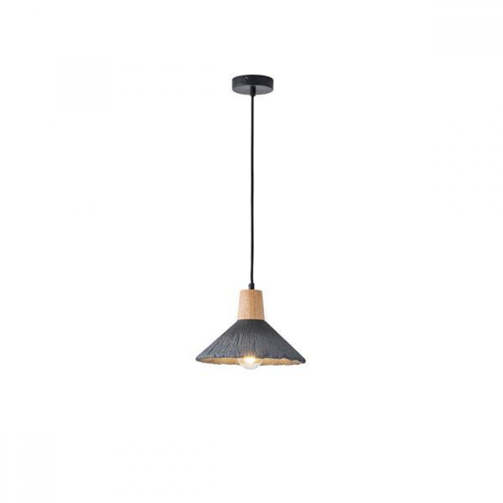 ΦΩΤΙΣΤΙΚΟ ΚΡΕΜΑΣΤΟ ΓΥΨΙΝΟ ΜΑΥΡΟ 1XE27 MAX 15W 250X250X180mm ARTE ILLUMINA PLASTER SERIES