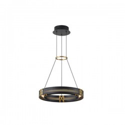 ΦΩΤΙΣΤΙΚΟ ΚΡΕΜΑΣΤΟ LED 21W 3000K 2100lm 420X1200mm ΜΑΥΡΟ ΧΡΥΣΟ ΑΛΟΥΜΙΝΙΟΥ  ARTE ILLUMINA LUIS