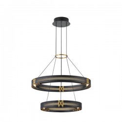 ΦΩΤΙΣΤΙΚΟ ΚΡΕΜΑΣΤΟ LED 62W 3000K 6200lm 620X1200mm ΑΛΟΥΜΙΝΙΟΥ ΜΑΥΡΟ -ΧΡΥΣΟ ARTE ILLUMINA LUIS