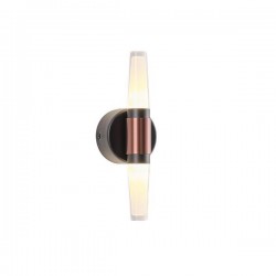 ΑΠΛΙΚΑ TOIXOY LED 6W 3000K 600lm Φ80X240mm ΑΛΟΥΜΙΝΙΟ ΜΑΥΡΟ ΧΡΥΣΟ ARTE ILLUMINA VELAS