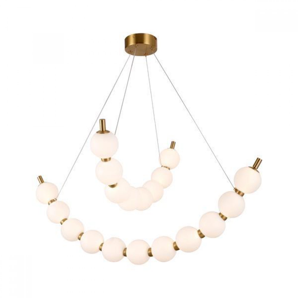 ΦΩΤΙΣΤΙΚΟ ΚΡΕΜΑΣΤΟ ΜΕΤΑΛΛΟ  LED 19W 3000K 1170lm 800X1420mm  ΜΠΡΟΝΖΕ ΜΕ ΛΕΥΚΟ ARTE ILLUMINA TREA