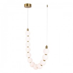 ΦΩΤΙΣΤΙΚΟ ΚΡΕΜΑΣΤΟ ΜΕΤΑΛΛΟ LED 12W 3000K 858lm  430X1890mm ΜΠΡΟΝΖΕ ΜΕ ΛΕΥΚΟ  ARTE ILLUMINA TREA