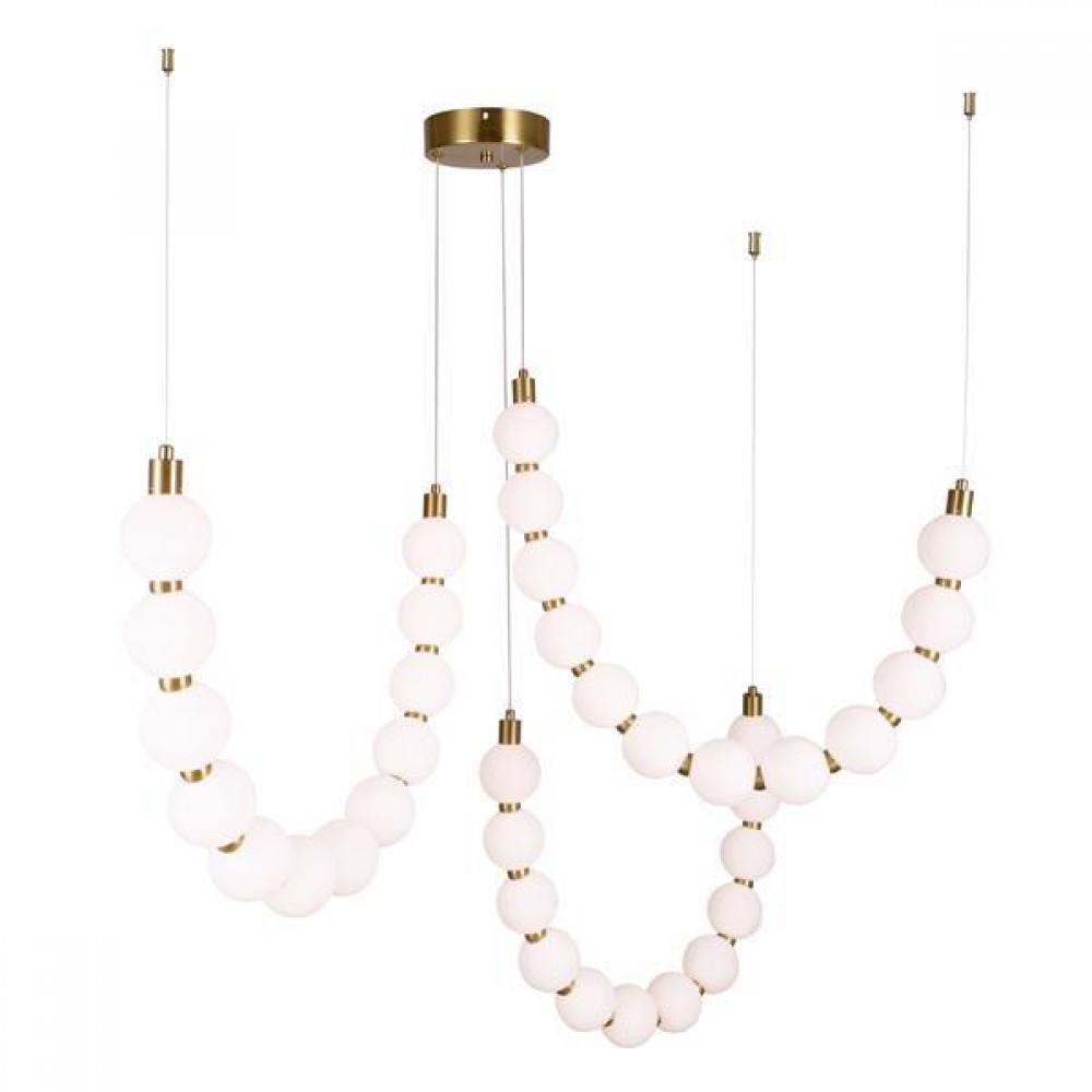 ΦΩΤΙΣΤΙΚΟ ΚΡΕΜΑΣΤΟ ΜΕΤΑΛΛΟ LED 35W 3000K 2730lm 900Χ1890mm ΜΠΡΟΝΖΕ ΜΕ ΛΕΥΚΟ ARTE ILLUMINA TREA