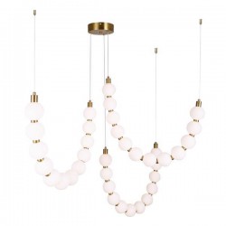 ΦΩΤΙΣΤΙΚΟ ΚΡΕΜΑΣΤΟ ΜΕΤΑΛΛΟ LED 35W 3000K 2730lm 900Χ1890mm ΜΠΡΟΝΖΕ ΜΕ ΛΕΥΚΟ ARTE ILLUMINA TREA