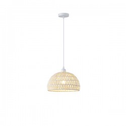 ΦΩΤΙΣΤΙΚΟ ΚΡΕΜΑΣΤΟ  ΡΑΤΤΑΝ ΚΡΕΜ  1XE27 MAX 15W 300X1270mm ΛΕΥΚΟ ARTE ILLUMINA VENTO