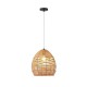 ΦΩΤΙΣΤΙΚΟ ΚΡΕΜΑΣΤΟ BAMBOO ΚΑΦΕ  1XE27  MAX 15W 300X300X300mm ARTE ILLUMINA CALYPSO