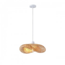 ΦΩΤΙΣΤΙΚΟ ΚΡΕΜΑΣΤΟ BAMBOO 1XE27 MAX 15W 420X300X130mm  ARTE ILLUMINA LAGOON