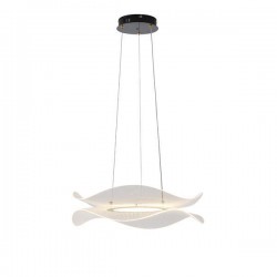 ΦΩΤΙΣΤΙΚΟ ΚΡΕΜΑΣΤΟ ΑΚΡΥΛΙΚΟ ΣΤΡΟΓΓΥΛΟ LED 48W Ø 540mm 3000K 4320lm ΜΑΥΡΟ ARTE ILLUMINA FIRENZE