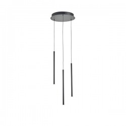 ΦΩΤΙΣΤΙΚΟ ΚΡΕΜΑΣΤΟ LED 6W 3000K 600lm Φ300X1500mm ΜΑΥΡΟ ΑΛΟΥΜΙΝΙΟ ARTE ILLUMINA CASCADE