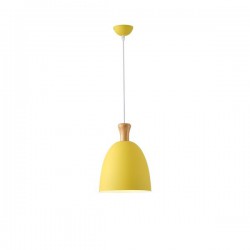 ΦΩΤΙΣΤΙΚΟ ΚΡΕΜΑΣΤΟ  ΜΕΤΑΛΛΙΚΟ1XΕ27 MAX 15W 230X230mm ΚΙΤΡΙΝΟ ARTE ILLUMINA SIMPLO