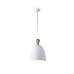 ΦΩΤΙΣΤΙΚΟ ΚΡΕΜΑΣΤΟ  ΜΕΤΑΛΛΙΚΟ1XΕ27 MAX 15W 230X230mm ΑΣΠΡΟ ARTE ILLUMINA SIMPLO