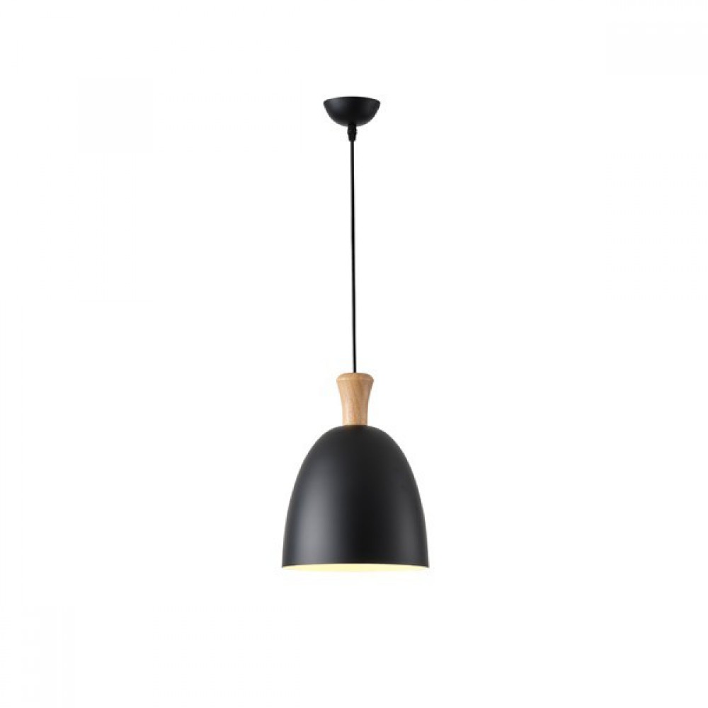 ΦΩΤΙΣΤΙΚΟ ΚΡΕΜΑΣΤΟ  ΜΕΤΑΛΛΙΚΟ1XΕ27 MAX 15W 230X230mm ΜΑΥΡΟ ARTE ILLUMINA SIMPLO