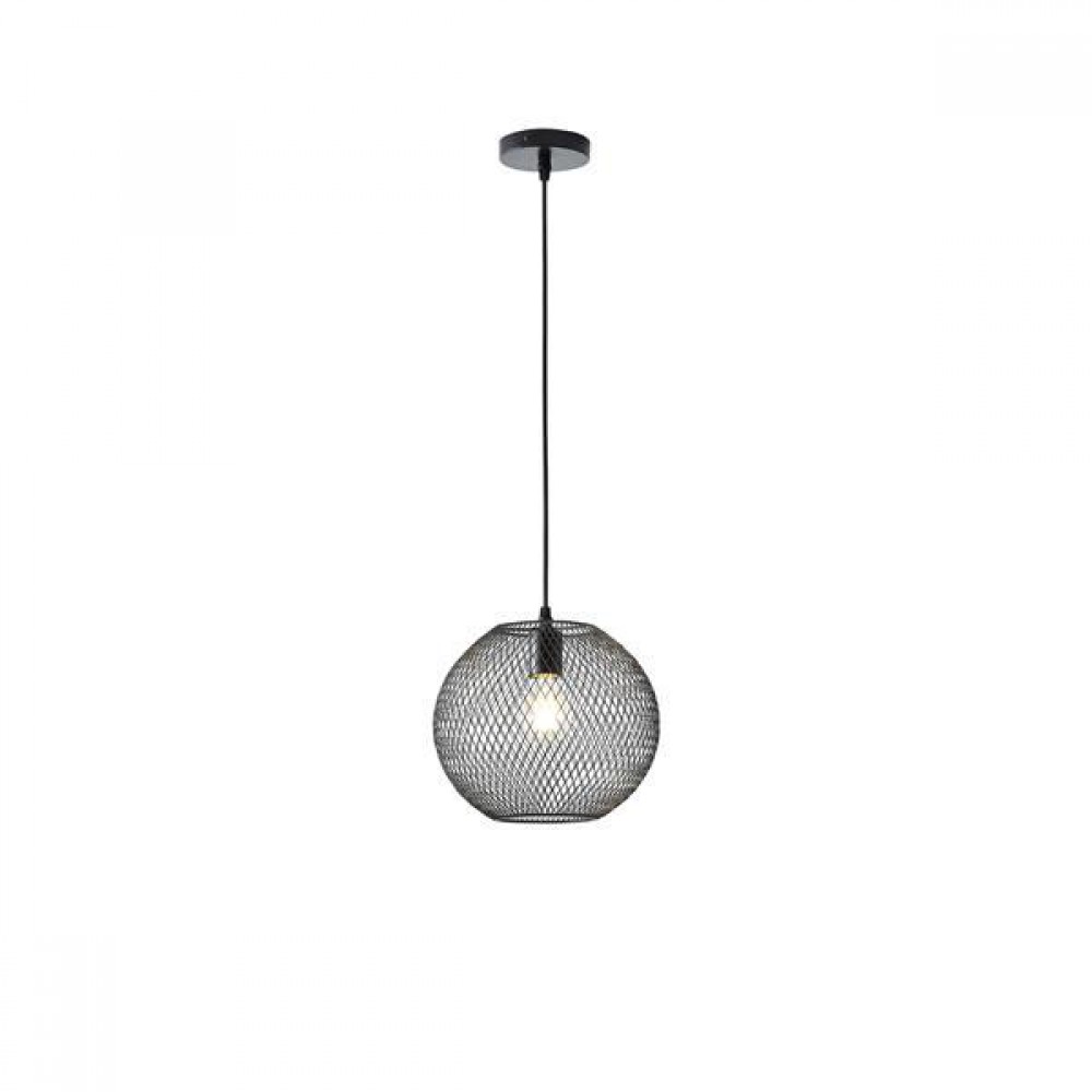 ΦΩΤΙΣΤΙΚΟ ΚΡΕΜΑΣΤΟ ΜΕΤΑΛΛΙΚΟ 1XE27  MAX 15W 350X350Χ1360mm ΜΑΥΡΟ ARTE ILLUMINA OGGI