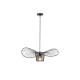 ΦΩΤΙΣΤΙΚΟ ΚΡΕΜΑΣΤΟ ΜΕΤΑΛΛΙΚΟ 1XE27  Max 15W 600X600X1270mm ΜΑΥΡΟ ARTE ILLUMINA OGGI