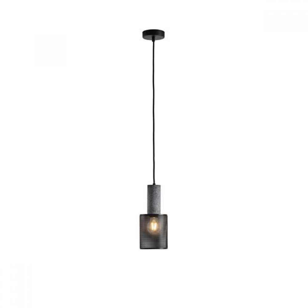ΦΩΤΙΣΤΙΚΟ ΚΡΕΜΑΣΤΟ ΓΥΨΙΝΟ ΜΑΥΡΟ1XE27 MAX 40W 120X120X260mm ARTE ILLUMINA SCOURO