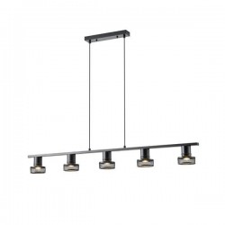 ΠΕΝΤΑΠΛΟ ΣΠΟΤ ΟΡΟΦΗΣ ΜΕ ΔΙΧΤΥ GU10 1180X100X1180mm ΜΑΥΡΟ ARTE ILLUMINA