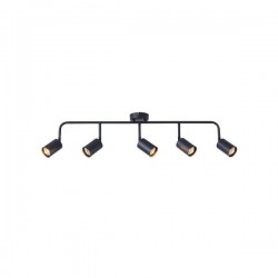 ΣΠΟΤ ΜΕΤΑΛΛΙΚΟ 5ΦΩΤΟ ΜΑΥΡΟ 5XGU10 Max 7W  800X90X230mm ARTE ILLUMINA OLYMP