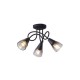 ΣΠΟΤ ΜΕΤΑΛΛΙΚΟ ΜΕ SMOKY ΓΥΑΛΙ ΤΡΙΦΩΤΟ  3XE14  D380XH185mm ARTE ILLUMINA CLASSY