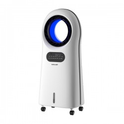 AIR COOLER ΛΕΥΚΟ ΧΩΡΙΣ ΦΤΕΡΩΤΕΣ RGB ΦΩΣ ΜΕ ΚΟΝΤΡΟΛ ΚΑΙ ΙΟΝΙΣΤΗ 3,5L 110W EUROLAMP