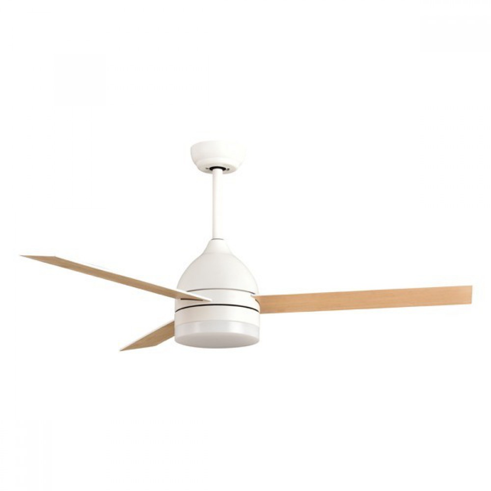 ΑΝΕΜΙΣΤΗΡΑΣ ΟΡΟΦΗΣ ΧΡΩΜΑ ΛΕΥΚΟ-ΞΥΛΟ Φ107 22W DC ΜΟΤΕΡ ΜΕ LED ΦΩΣ ΚΑΙ ΚΟΝΤΡΟΛ EUROLAMP