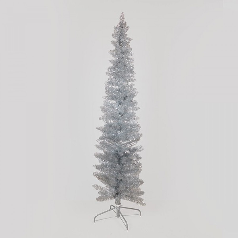 ΔΕΝΤΡΟ ΑΣΗΜΙ, SUPER SLIM, 210cm - Magic Christmas