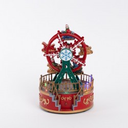 ΡΟΔΑ, ΠΡΑΣΙΝΗ ΚΟΚΚΙΝΗ, ΜΕ ΦΩΣ, ΜΟΥΣΙΚΗ ΚΑΙ ΚΙΝΗΣΗ, ΜΠΑΤΑΡΙΑΣ, 13x13x18.5cm