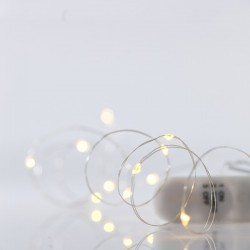 ΣΕΙΡΑ, 12 MINI LED, ΜΠΑΤΑΡΙΑΣ 2xCR2032, ΑΣΗΜΙ ΧΑΛΚΙΝΟ ΚΑΛΩΔΙΟ, ΘΕΡΜΟ ΛΕΥΚΟ LED, ANA 10cm, IP20 Magic Christmas