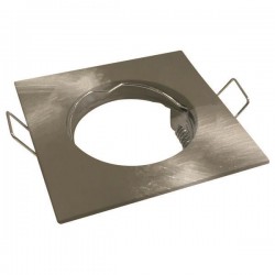 ΣΠΟΤ ΧΩΝΕΥΤΟ ΣΤΑΘΕΡΟ ΑΛΟΥΜΙΝΙΟΥ ΤΕΤΡΑΓΩΝΟ PAR16 ΝΙΚΕΛ ΣΑΤΙΝΕ EUROLAMP