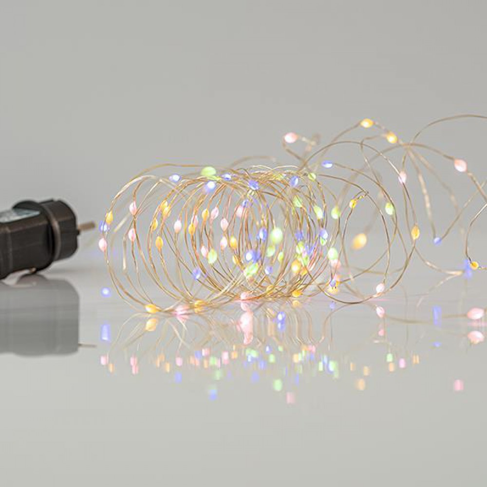 ΣΕΙΡΑ, 100 ΜΙΝΙ LED, 4.5V, 11 ΠΡΟΓΡΑΜΜΑΤΑ, ΜΕ ΜΕΤΑΣΧΗΜΑΤΙΣΤΗ, ΑΣΗΜΙ ΧΑΛΚΟΣ, OPAL ΚΑΙ ΘΕΡΜΟ ΛΕΥΚΟ LED, ΠΡΟΕΚΤΑΣΗ ΠΑΡΟΧΗΣ 5m, ANA 10cm, ΙΡ44 Magic Christmas