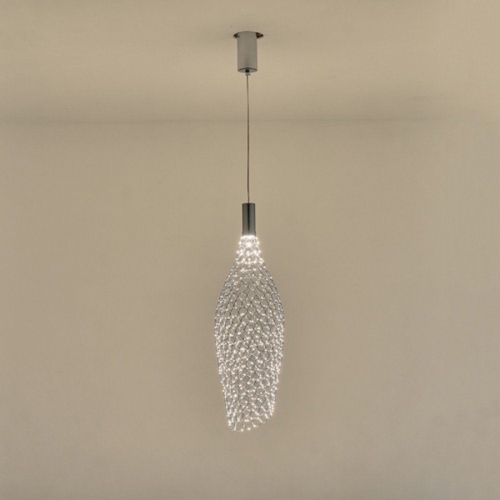 ΦΩΤΙΣΤΙΚΟ ΜΟΝΟΦΩΤΟ ΜΕΤΑΛΛΟ LED 7,6W 3000K 780lm  200x1960mm METAΛΛΟ  ΑΣΗΜΙ ARTE ILLUMINA PERFORATO