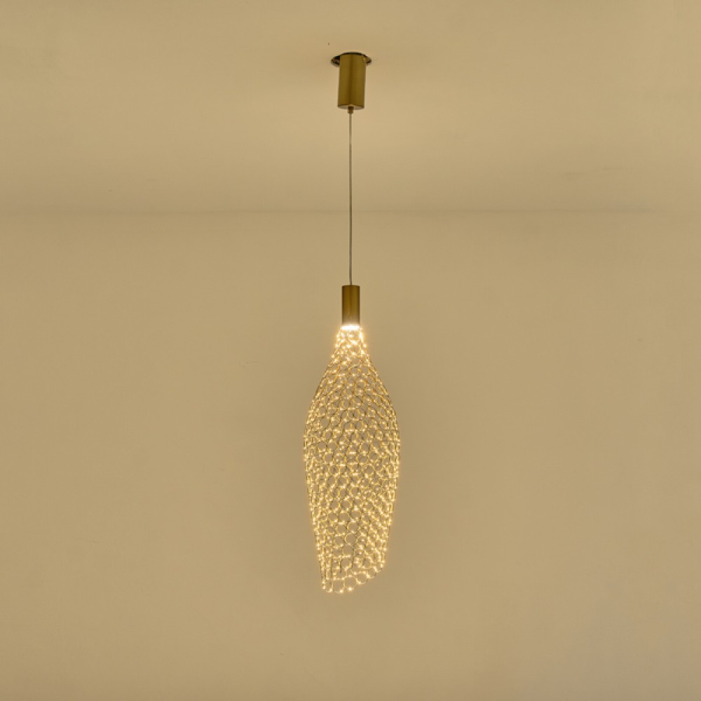 ΦΩΤΙΣΤΙΚΟ ΜΟΝΟΦΩΤΟ ΜΕΤΑΛΛΟ LED 7,6W 3000K 780lm 200x1960mm ΧΡΥΣΟ ARTE ILLUMINA PERFORATO