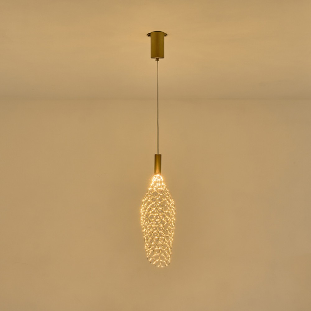 ΦΩΤΙΣΤΙΚΟ ΜΟΝΟΦΩΤΟ ΜΕΤΑΛΛΟ  LED 6,3W 3000Κ 648lm 146x1780mm ΧΡΥΣΟ ARTE ILLUMINA PERFORATO