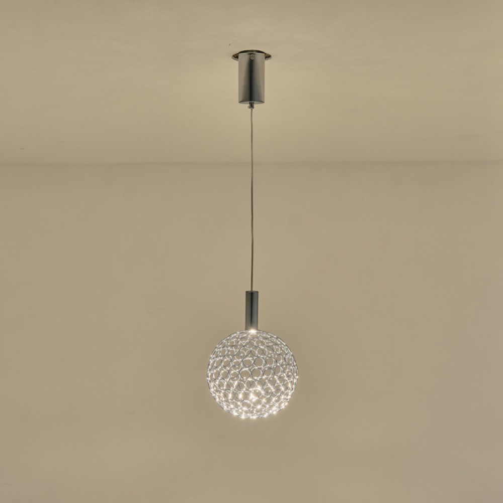 ΦΩΤΙΣΤΙΚΟ ΜΟΝΟΦΩΤΟ ΜΕΤΑΛΛΟ ΟΒΑΛ LED 6,3W 3000K 648lm Φ250x1630mm ΑΣΗΜΙ ARTE ILLUMINA PERFORATO