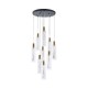 ΚΡΕΜΑΣΤΟ ΦΩΤΙΣΤΙΚΟ 9 ΦΩΤΟ ΓΥΑΛΙ 60W 3000K 7200lm Φ300mm ARTE ILLUMINA VIAL