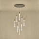 ΚΡΕΜΑΣΤΟ ΦΩΤΙΣΤΙΚΟ 9 ΦΩΤΟ ΓΥΑΛΙ 60W 3000K 7200lm Φ300mm ARTE ILLUMINA VIAL