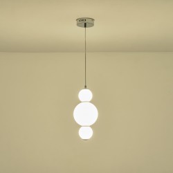 ΚΡΕΜΑΣΤΟ ΦΩΤΙΣΤΙΚΟ ΑΛΟΥΜΙΝΙΟ 12,6W 3000Κ 1440lm Φ175x1940mm ΛΕΥΚΟ ARTE ILLUMINA BLOSSOM