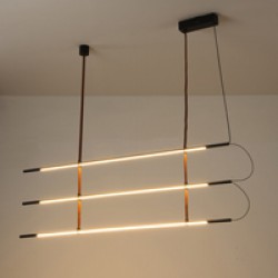 ΦΩΤΙΣΤΙΚΟ ΚΡΕΜΑΣΤΟ LED 3x20W 3000K 6100lm 1400X60X1200mm  ΜΕΤΑΛΛΟ  ΜΑΥΡΟ ARTE ILLUMINA LINEA