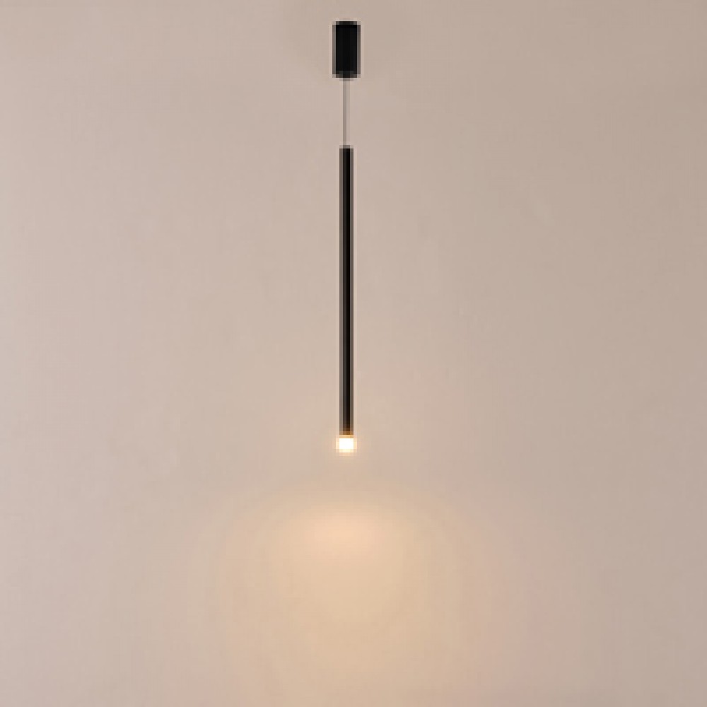 ΦΩΤΙΣΤΙΚΟ ΚΡΕΜΑΣΤΟ LED 3W 3000K 300lm Φ50X1200mm ΜΑΥΡΟ ΑΛΟΥΜΙΝΙΟ ARTE ILLUMINA CASCADE